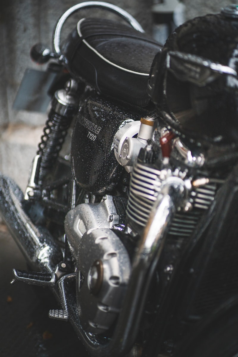 Motorcycle service workshop