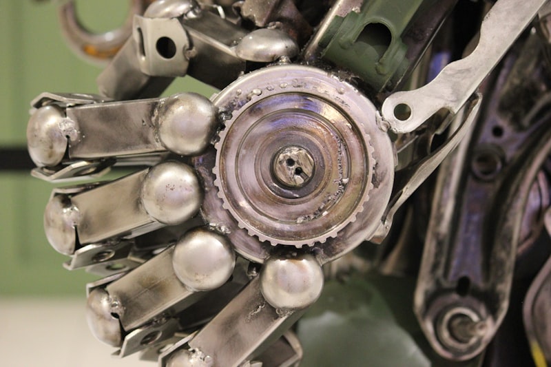 Motorcycle in the workshop